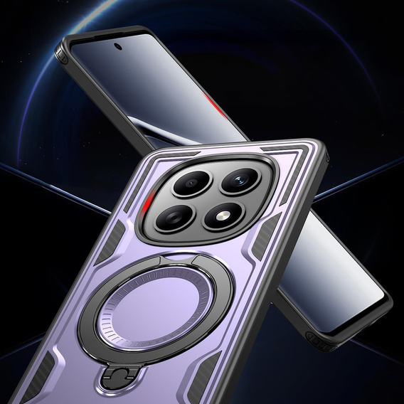 Etui magnetyczne do Xiaomi Redmi Note 15 5G / Poco M8 5G, fioletowe