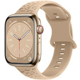 Pasek Silikonowy do Apple Watch 1/2/3/4/5/6/7/8/9/10/11/SE 38/40/41/42mm, Leopard, Jasnobrązowy