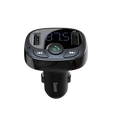 Baseus transmiter FM T-Shaped S-09A – Bluetooth MP3 + ładowarka samochodowa - czarna