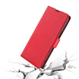 Etui z klapką do Oppo A57s, Wallet Thin Magnet, czerwone