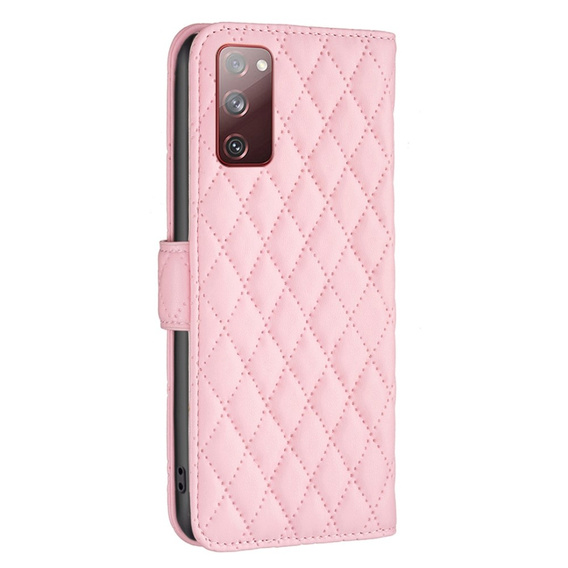 Etui z klapką do Samsung Galaxy S20 FE, Wallet, BINFEN COLOR, różowe