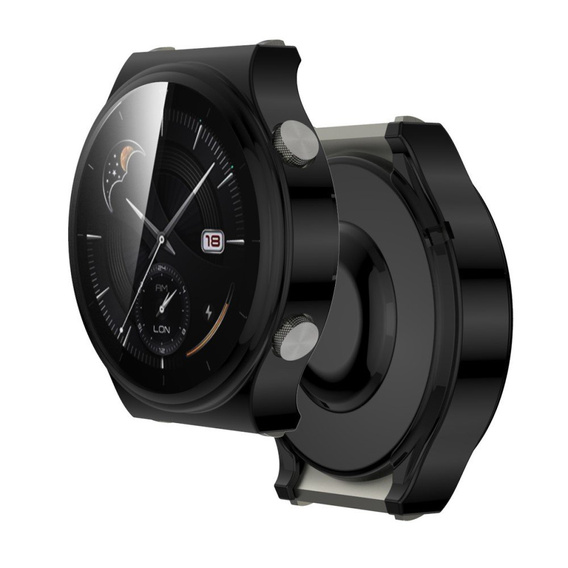 2w1 Etui z osłoną na ekran do Huawei Watch GT 2 Pro, Czarne