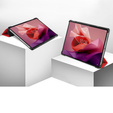 Etui do Lenovo Tab P12, Trójdzielne z miejscem na rysik, Czerwone