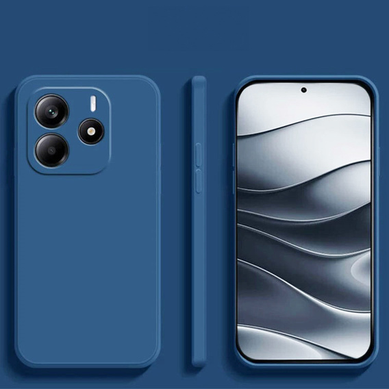 Etui do Xiaomi Redmi Note 14 4G, Silicone Lite, niebieskie