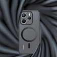 Etui do Xiaomi Redmi Note 14 4G, do MagSafe, ERBORD Matt Case, czarny + Szkło na ekran