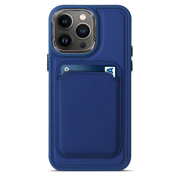 Etui do iPhone 14 Pro, Skin-touch MagSafe, niebieskie