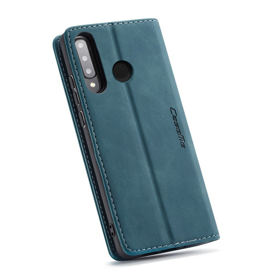 Etui CASEME do Huawei P30 Lite, Leather Wallet Case, niebieskie