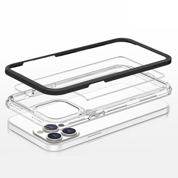 Etui ERBORD do iPhone 13 Pro, Hybrid Frame, Black