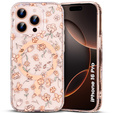 Etui do iPhone 16 Pro, Laser Flower, do MagSafe, Tulip