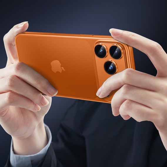 2x Szkło hartowane ERBORD na wyspę aparatów do iPhone 17 Pro Max, pomarańczowe