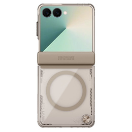 Etui do Samsung Galaxy Z Flip7 5G, pancerne Nillkin, Icelade Prop, do Magsafe, złote