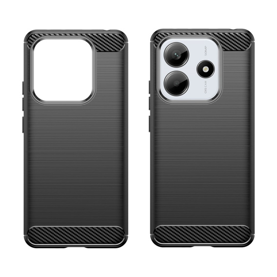 Etui do Xiaomi Redmi Note 14, Carbon, czarne