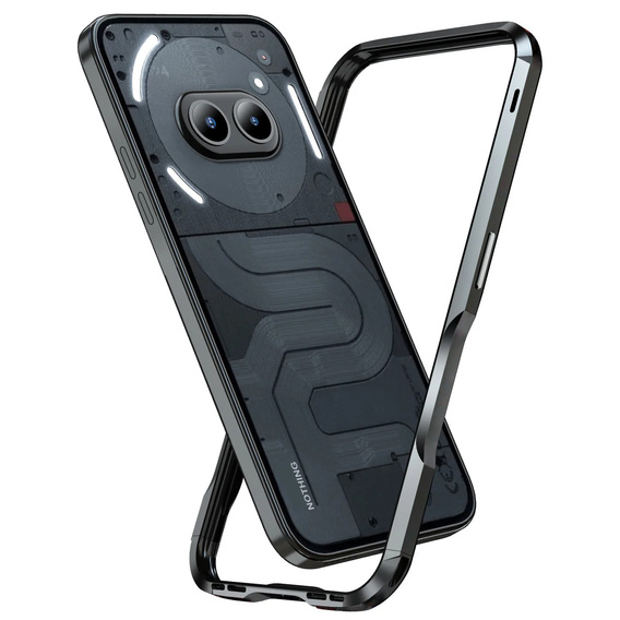 Etui LUPHIE do Nothing Phone 2a / 2a Plus, Armor Bumper, czarne