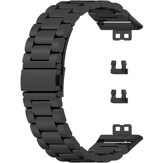 Bransoleta pasek Stainless do Huawei Watch Fit - Czarny