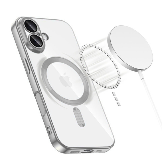 Etui do iPhone 17 Electro MagSafe – srebrne