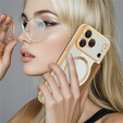 Etui z klapką do iPhone 17 Pro Max, RFID Wallet MagSafe z ochroną aparatu, brązowe