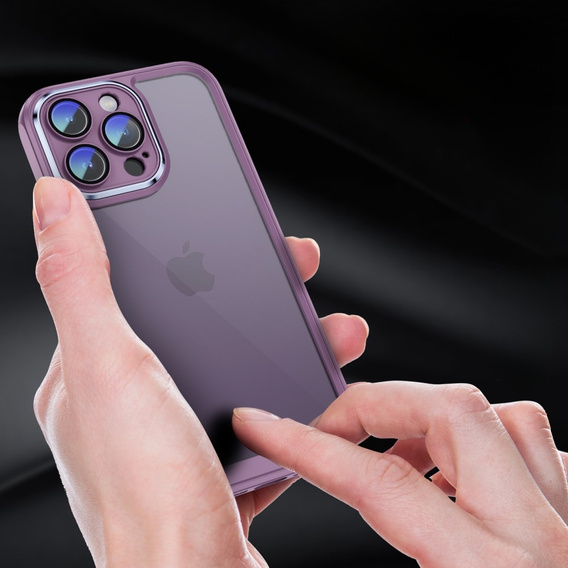 Etui do iPhone 15 Pro Max, ERBORD Impact Guard, fioletowe