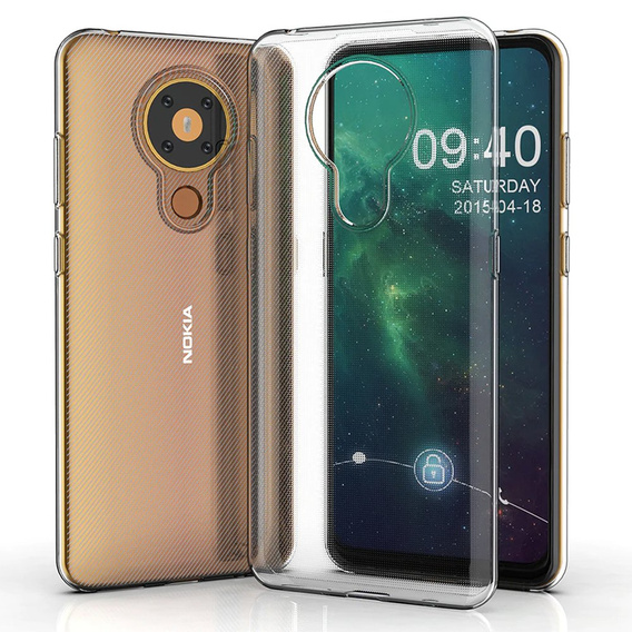 Etui cienkie do Nokia 3.4, Slim, przezroczyste