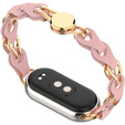 Kobieca bransoleta do Xiaomi Smart Band 10 / 9 / 8, różowa / złota