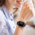 2w1 Etui + Szkło Hartowane do Apple Watch 7/8/9 45mm - Czarny / Złoty