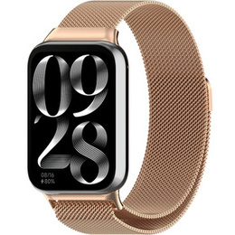 Pasek Bransoleta Milanese do Xiaomi Smart Band 8 Pro / Xiaomi Smart Band 9 Pro, Różowa Rose Gold