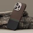 Etui BENKS Kevlar do iPhone 16 Pro, Magnetic Armor Pro Prestige Kevlar 600D Y065, do MagSafe, aktywny przycisk – brązowe