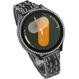 Bransoleta + Etui z wbudowanym szkłem do Samsung Galaxy Watch 7 40mm, Czarna