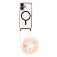 Etui do iPhone 17, Electro MagSafe, różowe + Smycz