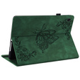 Etui do Samsung Galaxy Tab A11+, Butterfly, zielone