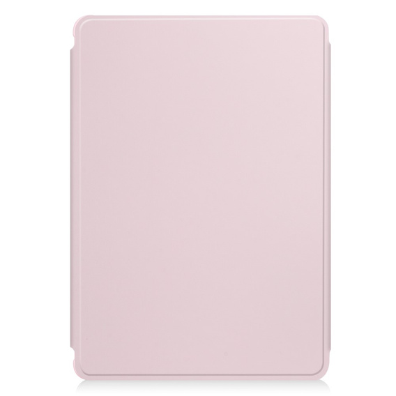Etui z klawiaturą do Samsung Galaxy Tab A9+, Rotary 360° Leather, różowe rose gold