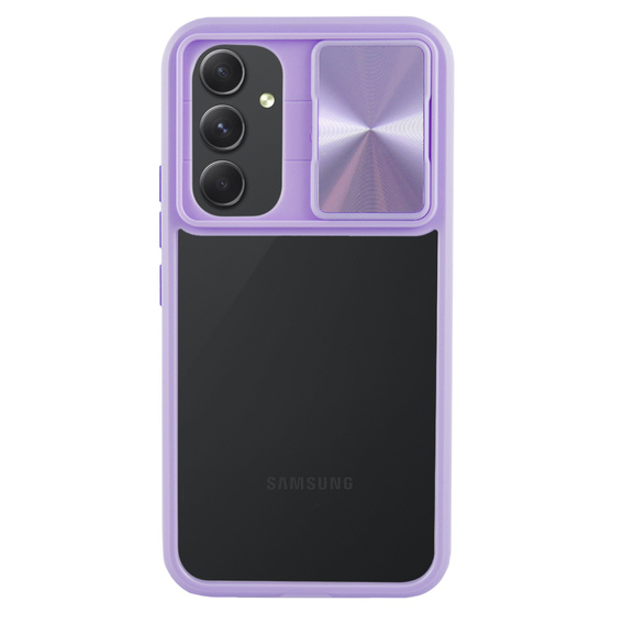 Etui do Samsung Galaxy A54 5G, Slide Camera, fioletowe