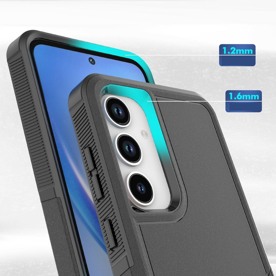 Etui pancerne do Samsung Galaxy A35 5G, Dual Shockproof, czarne