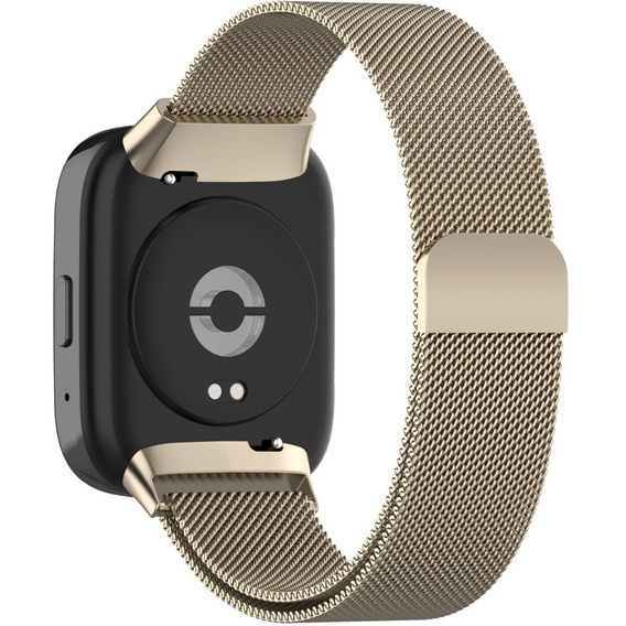 Pasek Bransoleta Milanese do Xiaomi Redmi Watch 3 Active, Jasnozłota