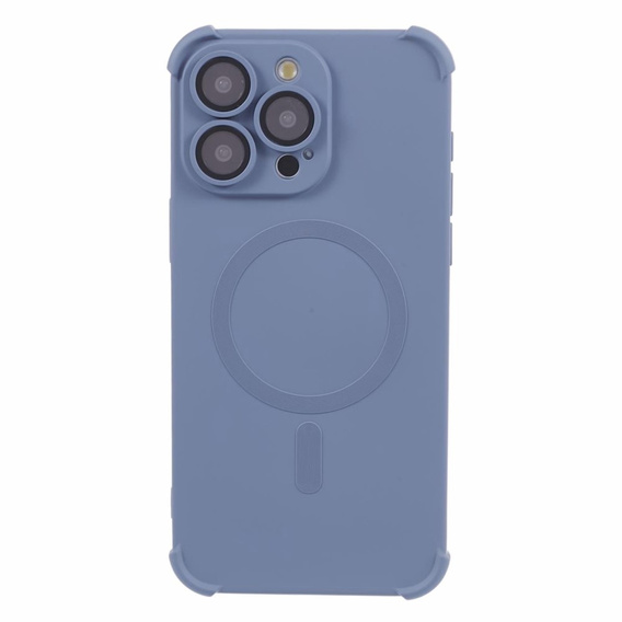 Etui silikonowe do iPhone 15 Pro Max, Magnetic, do MagSafe, niebieskie