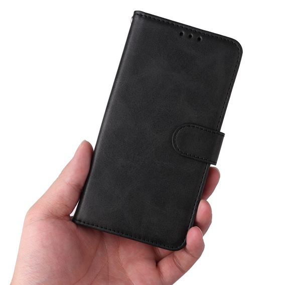 Etui z klapką do Samsung Galaxy A34 5G, Leather Wallet, czarne