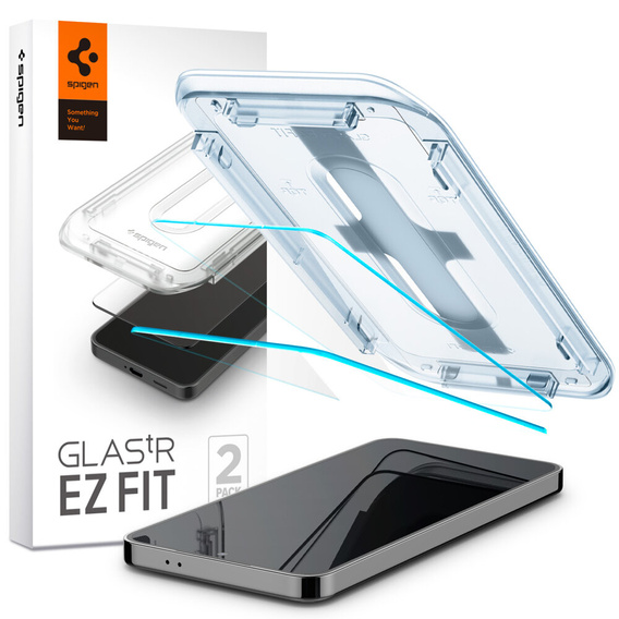 SPIGEN Szkło Hartowane do Samsung Galaxy S24+ Plus, Glas.TR EZ Fit (2 sztuki)