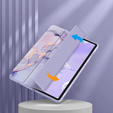 Etui do Samsung Galaxy Tab S10 FE+ Plus, Smartcase Hybrid, z miejscem na rysik, Marble fioletowe