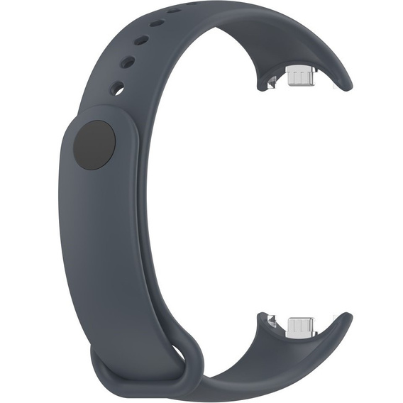 Pasek Silikonowy do Xiaomi Smart Band 10 / 9 / 8, Szary