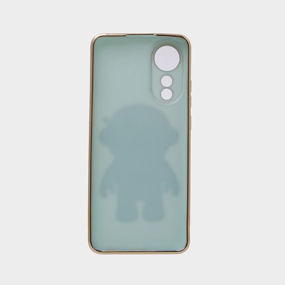 Etui do Oppo A78 4G, Astronaut, miętowe