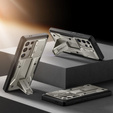 Etui do Samsung Galaxy S24 Ultra, Tongate MECH Series Clip, tytanowe szare