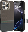 Etui BENKS Kevlar do iPhone 16 Pro, Magnetic Armor Pro Prestige Kevlar 600D Y065, do MagSafe, aktywny przycisk – brązowe