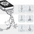 Kobieca bransoleta do Apple Watch 1/2/3/4/5/6/7/8/9/10/11/SE Ultra 1/2/3 42/44/45/46/49mm, Srebrna