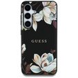 Etui GUESS do Samsung Galaxy S25, Czarne w kwiaty