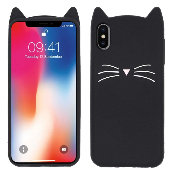 Etui 3D KOT do iPhone X / XS, Black