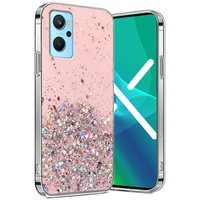 Etui do Realme 9i / Oppo A96, Glittery, różowe