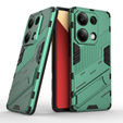 Etui do Xiaomi Redmi Note 13 Pro 4G / Xiaomi Redmi Note 14S / Xiaomi Poco M6 Pro 4G, Military kickstand, zielone
