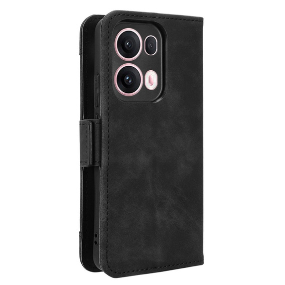 Etui z klapką do Oppo Reno 13 Pro, Card Slot, czarne