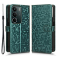 Etui z klapką do Realme C71, Wallet Rhombus, zielone