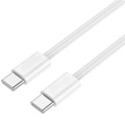 Szybki Kabel 60W USB Typ-C do Typ-C, 1 m, biały