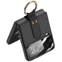 OUTLET Etui do Samsung Galaxy Z Flip7 FE / Z Flip6, Finger Ring, czarne